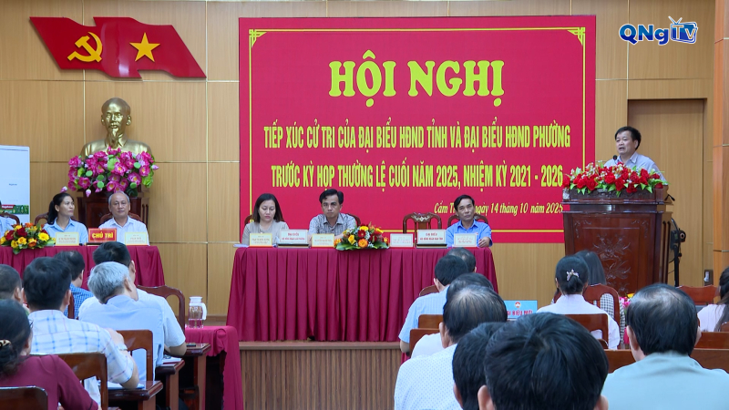 Cử tri phường Cẩm Thành kiến nghị về quản lý đô thị