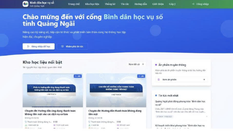 Phát động đợt cao điểm học tập kỹ năng số