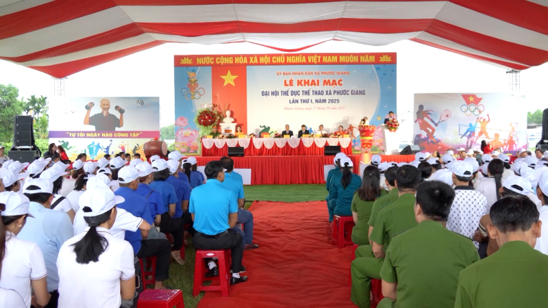 Đại hội thể dục thể thao xã Phước Giang lần thứ I năm 2025