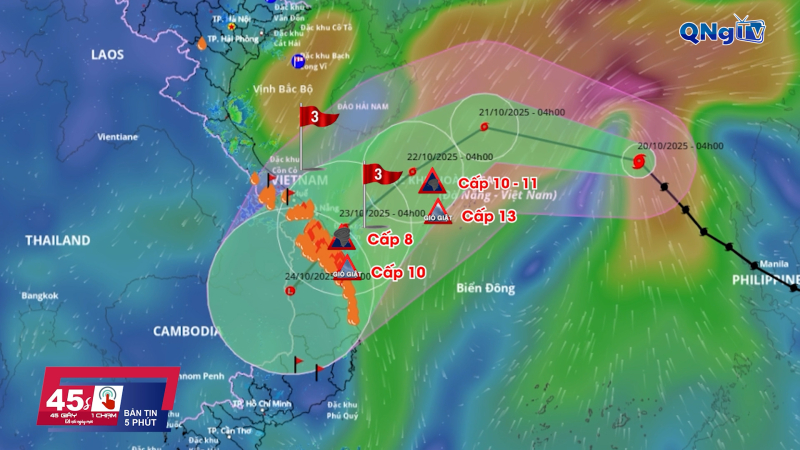 Bão số 12 sẽ gây lũ vượt báo động ở miền Trung
