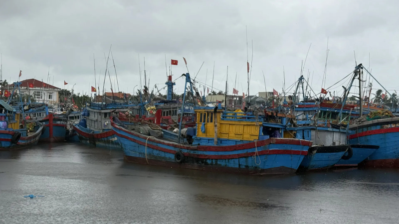 Hàng nghìn tàu cá Quảng Ngãi vào bờ tránh trú