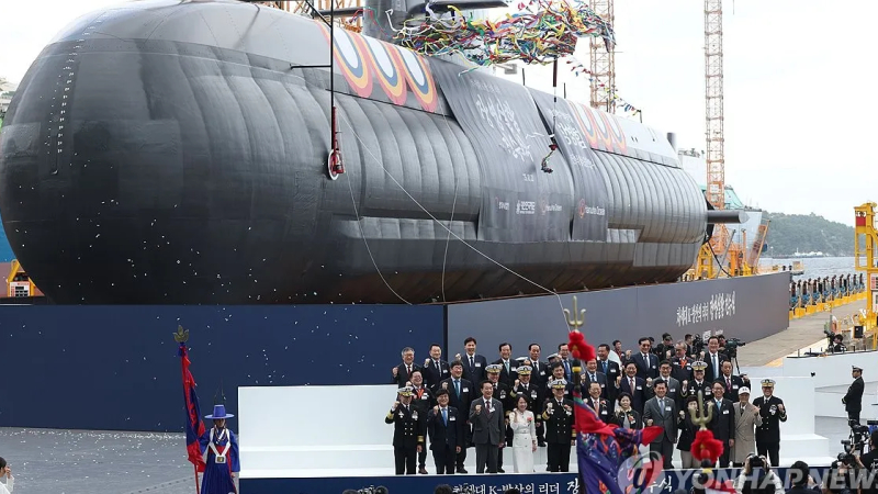 Hàn Quốc hạ thủy tàu ngầm tấn công đầu tiên thuộc lớp 3.600 tấn