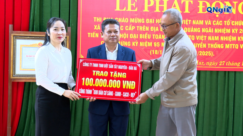 Ph&aacute;t động thi đua ch&agrave;o mừng Đại hội MTTQ Việt Nam c&aacute;c cấp tại x&atilde; Đăk Mar