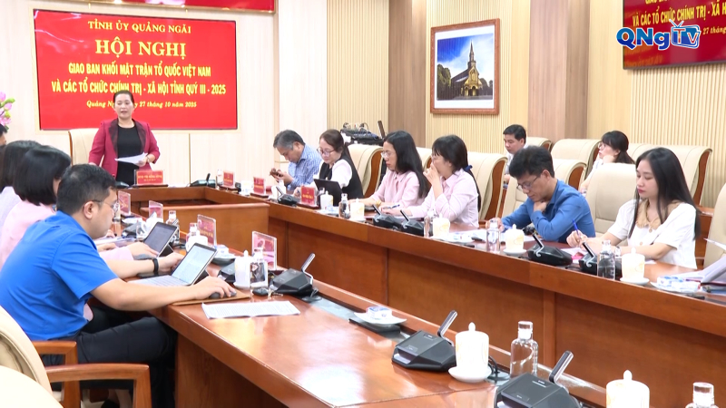 Giao ban khối Mặt trận Tổ quốc và các tổ chức chính trị-xã hội