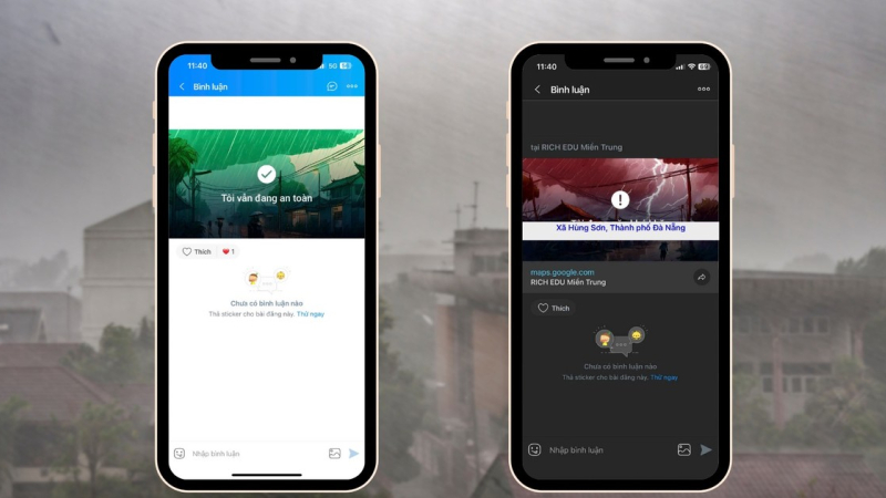 Sử dụng Zalo để b&aacute;o c&aacute;o an to&agrave;n hoặc gọi cứu trợ