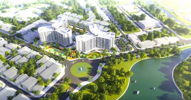 Phối cảnh khu nhà ở xã hội thuộc Khu đô thị mới Phú Mỹ, tỉnh Quảng Ngãi do Tổng Công ty Đầu tư phát triển nhà và đô thị làm chủ đầu tư. Ảnh: Chủ đầu tư.