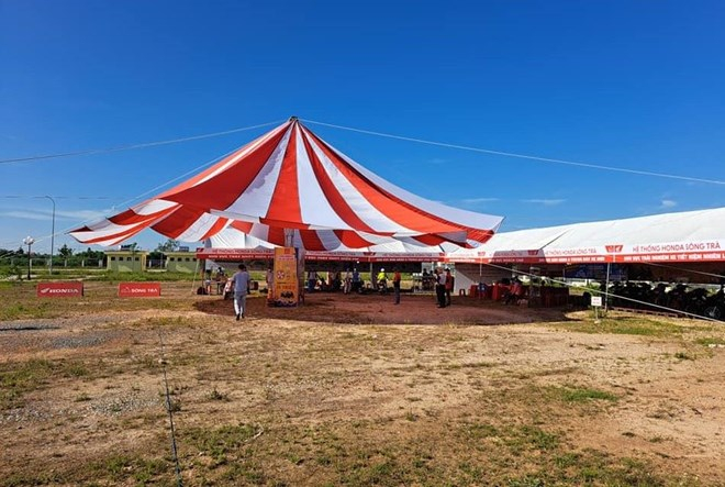 Vị trí xây dựng nhà ở xã hội tại xã Thọ Phong, tỉnh Quảng Ngãi - gần Khu công nghiệp Tịnh Phong, Khu công nghiệp VSIP. Ảnh: Xuân Quang