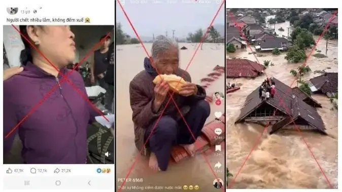 Bộ Công an cảnh báo tin giả về mưa lũ miền Trung