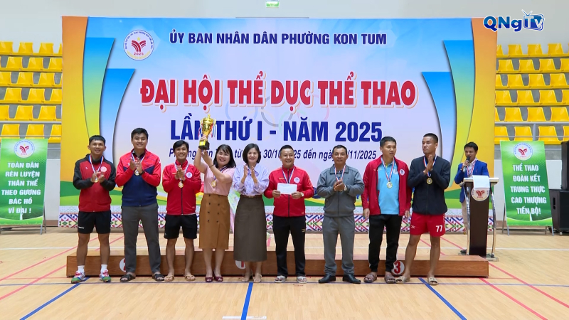 Bế mạc Đại hội Thể dục thể thao phường Kon Tum 