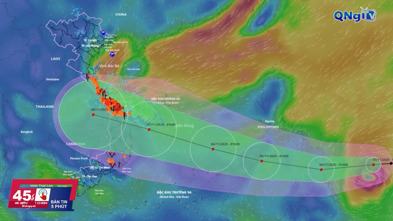 45 giây 1 chạm ngày 3/11