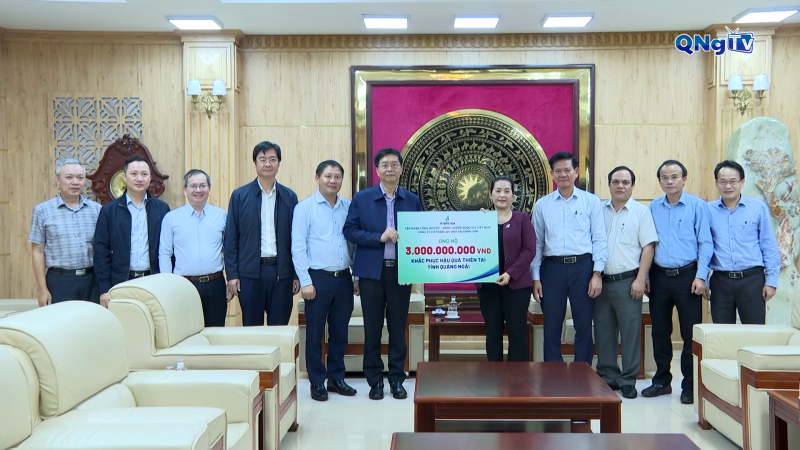 Hỗ trợ Quảng Ngãi 3 tỷ đồng khắc phục hậu quả mưa lũ