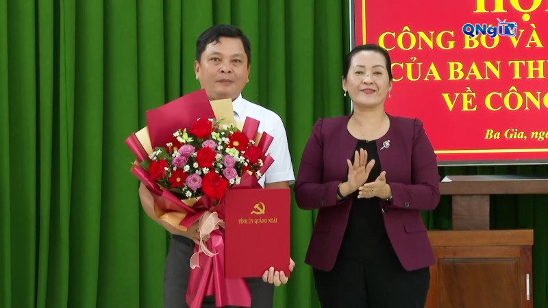 Đồng chí Võ Xuân Hòa giữ chức Bí thư Đảng ủy xã Ba Gia