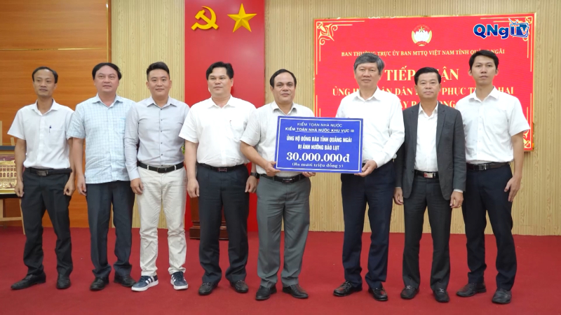 Tiếp nhận kinh phí hỗ trợ khắc phục hậu quả mưa lũ