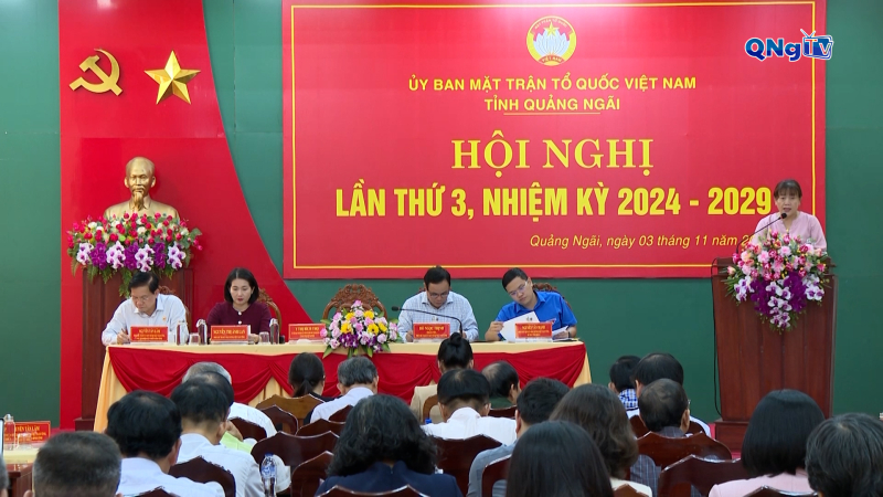 Hội nghị Ủy ban Mặt trận Tổ quốc Việt Nam tỉnh lần thứ 3