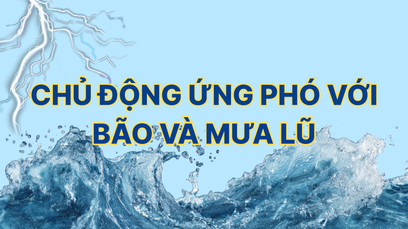 Chủ động ứng phó với bão và mưa lũ