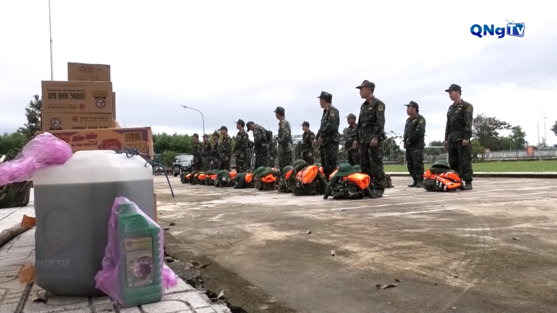 Lực lượng vũ trang Quảng Ngãi sẵn sàng ứng phó bão