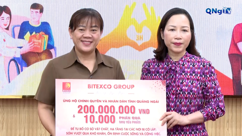 Tiếp nhận ủng hộ khắc phục thiệt hại do bão lũ