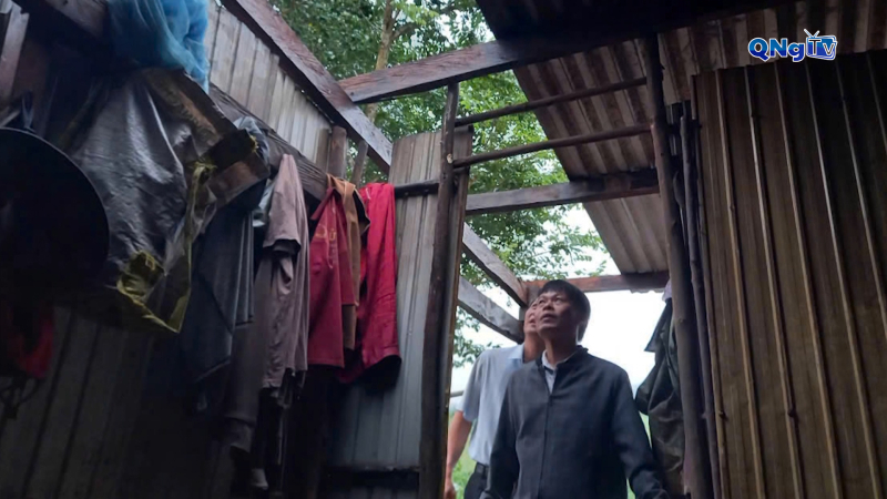 Xã Tu Mơ Rông khắc phục thiệt hại bão số 13