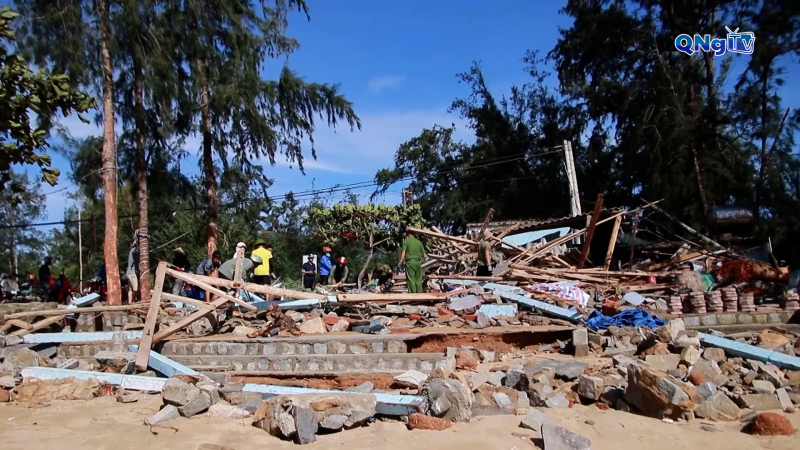 Phường Sa Huỳnh bị thiệt hại nặng