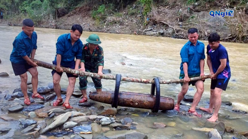 Nghệ An hủy nổ an toàn quả bom 250kg