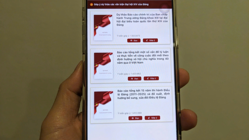 Hơn 2,5 triệu lượt góp ý dự thảo Văn kiện Đại hội XIV