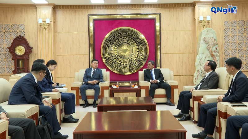 Bí thư Tỉnh ủy Hồ Văn Niên tiếp lãnh đạo Công ty HD Hyundai Vina