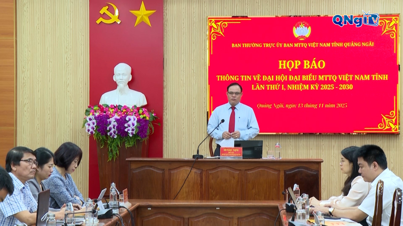 Họp báo thông tin Đại hội Đại biểu Mặt trận Tổ quốc Việt Nam tỉnh