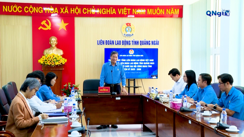 Chuẩn bị c&aacute;c điều kiện tổ chức th&agrave;nh c&ocirc;ng Đại hội C&ocirc;ng đo&agrave;n tỉnh