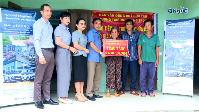 Hỗ trợ hộ dân khắc phục hậu quả thiên tai