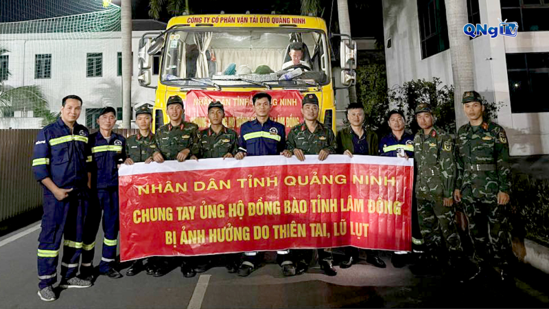 Quảng Ninh chi viện Lâm Đồng khắc phục hậu quả mưa lũ