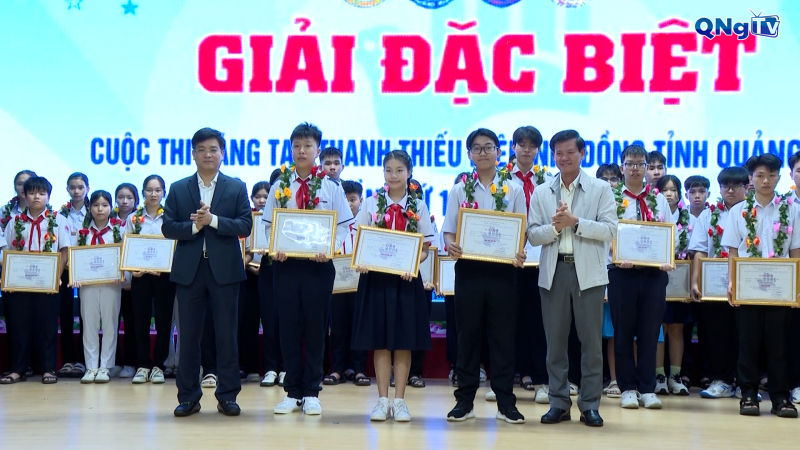 Trao giải cuộc thi Sáng tạo Thanh thiếu niên, nhi đồng