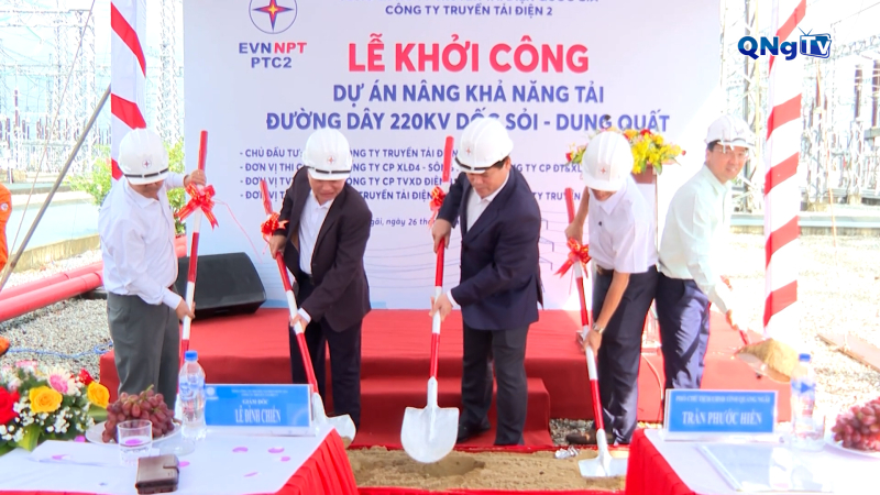 Gần 85 tỷ đồng n&acirc;ng khả năng tải đường d&acirc;y 220kV Dốc Sỏi &ndash; Dung Quất