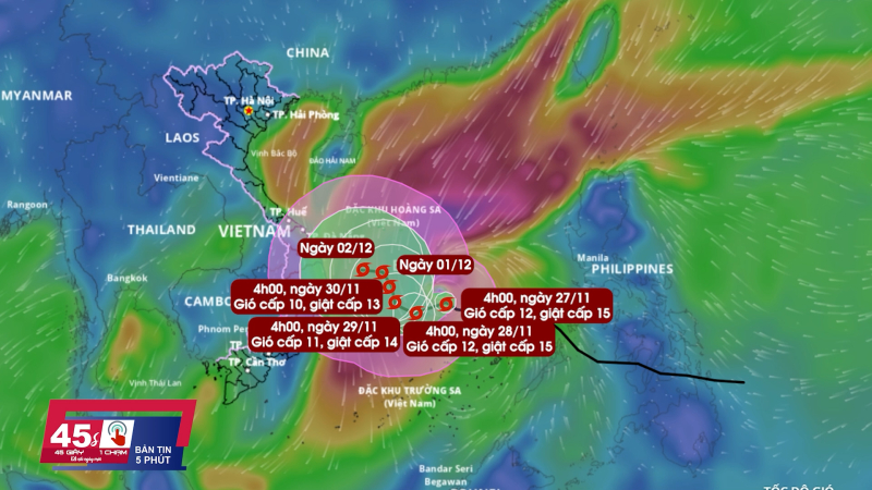 45 giây 1 chạm ngày 27/11