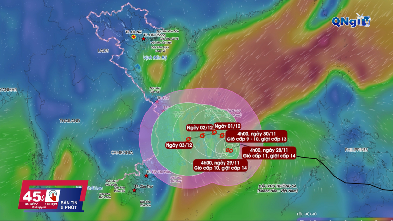 45 giây 1 chạm ngày 28/11