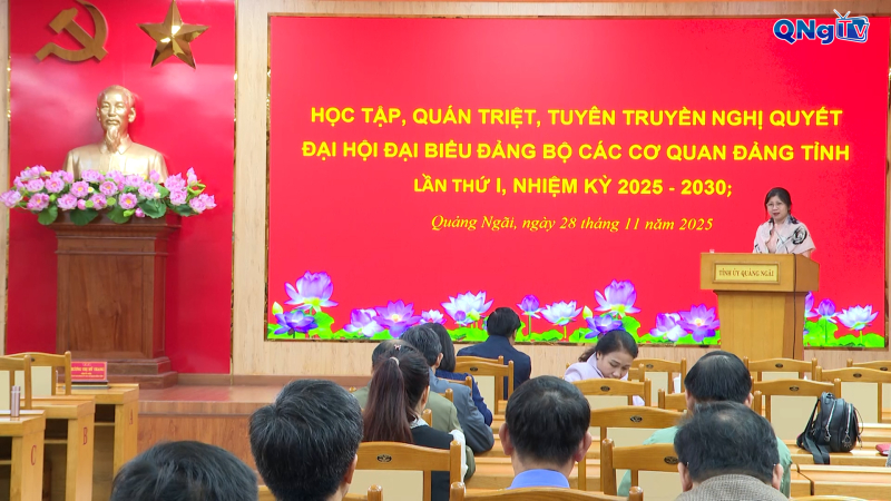 Đảng ủy c&aacute;c cơ quan Đảng tỉnh qu&aacute;n triệt Nghị quyết
