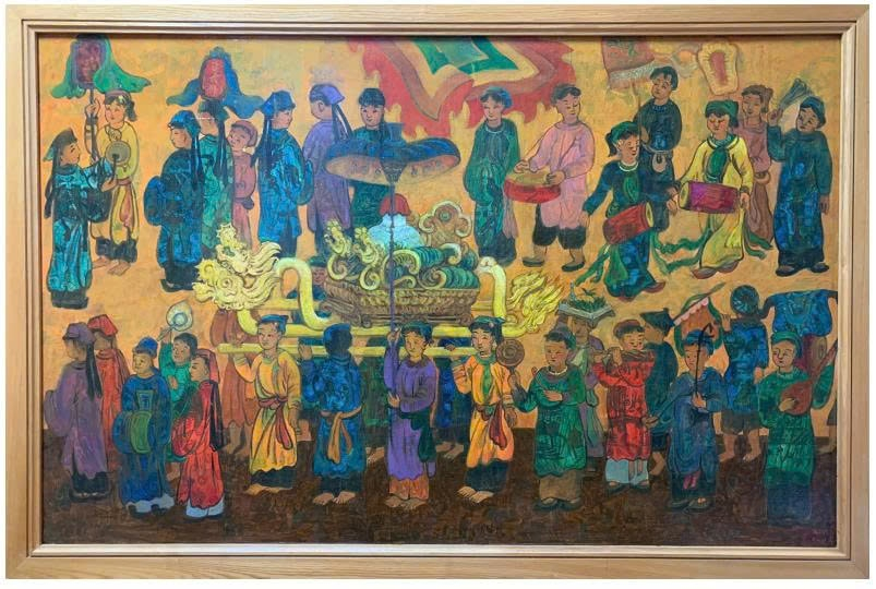 Một tác phẩm đoạt giải trong cuộc thi. Ảnh: Linh Tâm