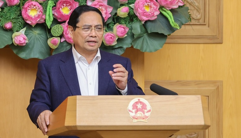 Thủ tướng Phạm Minh Chính chủ trì phiên họp lần thứ 4 của Ban Chỉ đạo Trung ương về chính sách nhà ở và thị trường bất động sản - Ảnh: VGP/Nhật Bắc