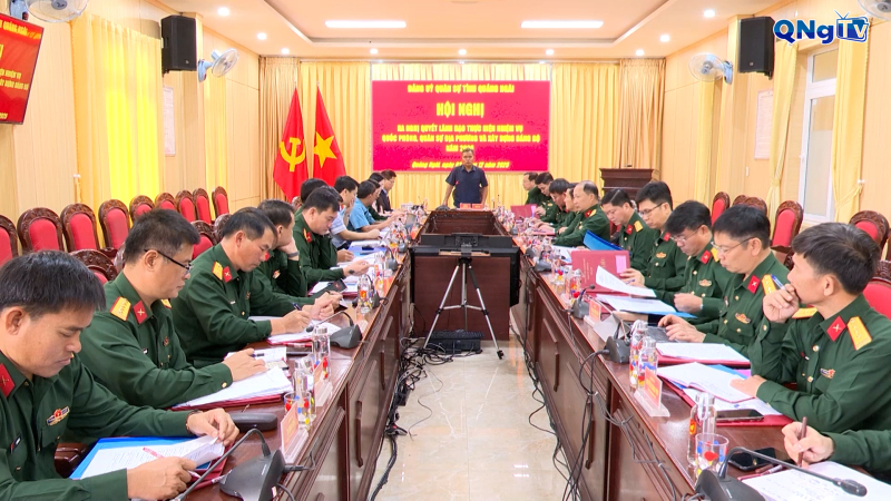 Đảng ủy Quân sự tỉnh Quảng Ngãi ra Nghị quyết lãnh đạo thực hiện nhiệm vụ năm 2026