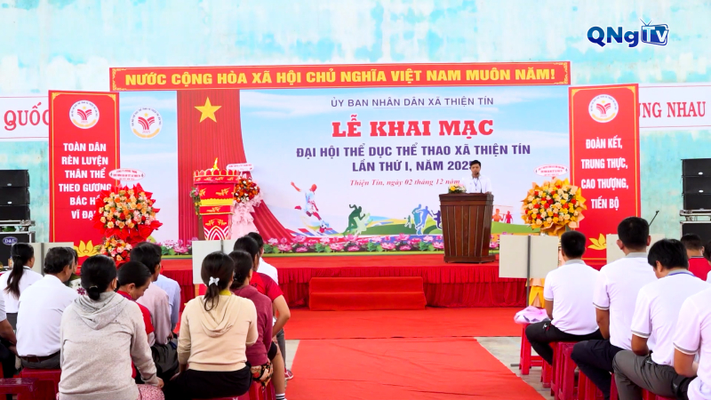 Khai mạc Đại hội Thể dục thể thao xã Thiện Tín
