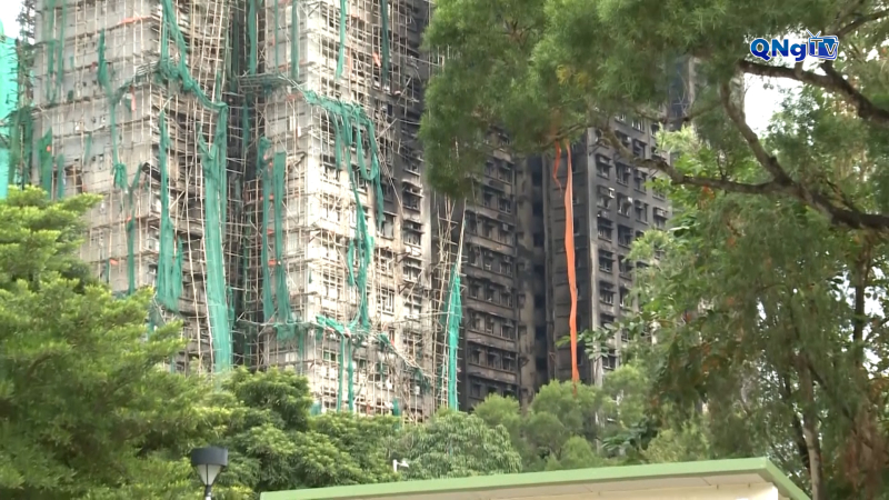 Hong Kong (Trung Quốc) kết thúc công tác tìm kiếm trong các tòa nhà bị cháy