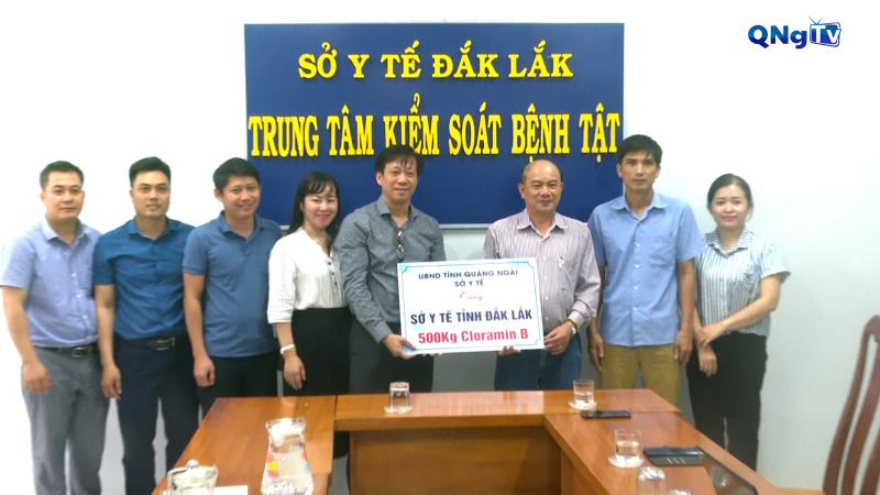 Quảng Ngãi hỗ trợ hóa chất cho các tỉnh Nam Trung Bộ  