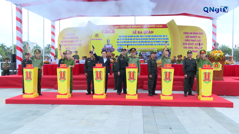 Ra quân cao điểm trấn áp tội phạm, bảo đảm an ninh, trật tự