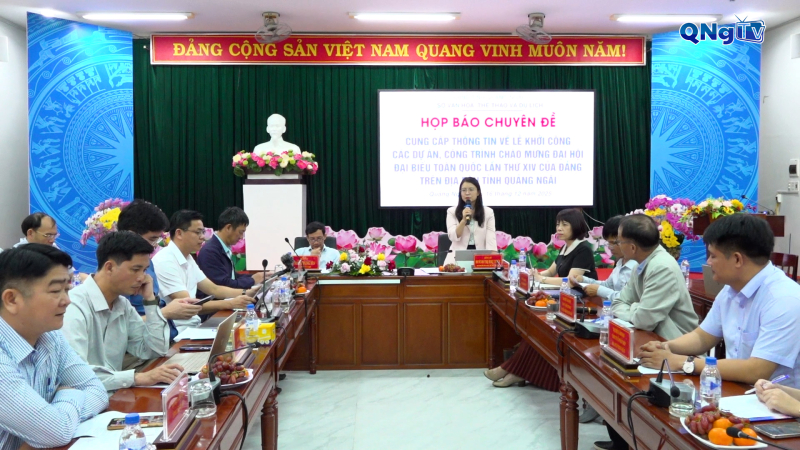 Họp báo th&ocirc;ng tin về 4 dự &aacute;n sắp khởi c&ocirc;ng, kh&aacute;nh th&agrave;nh ch&agrave;o mừng Đại hội Đảng