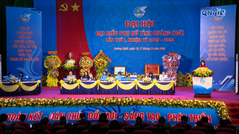 Khai mạc Đại hội đại biểu Phụ nữ tỉnh Quảng Ng&atilde;i