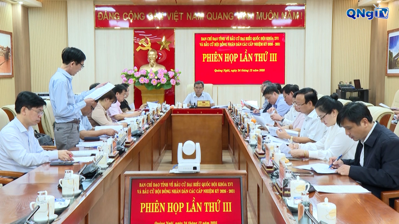 Phi&ecirc;n họp lần thứ III Ban Chỉ đạo bầu cử tỉnh