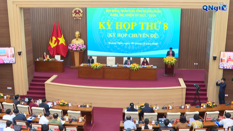 Kỳ họp thứ 8, HĐND tỉnh kh&oacute;a XIII