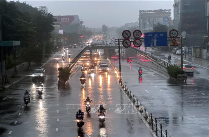 Mưa lớn diễn ra trên địa bàn thành phố Đà Nẵng. Ảnh tư liệu: Trần Lê Lâm/TTXVN