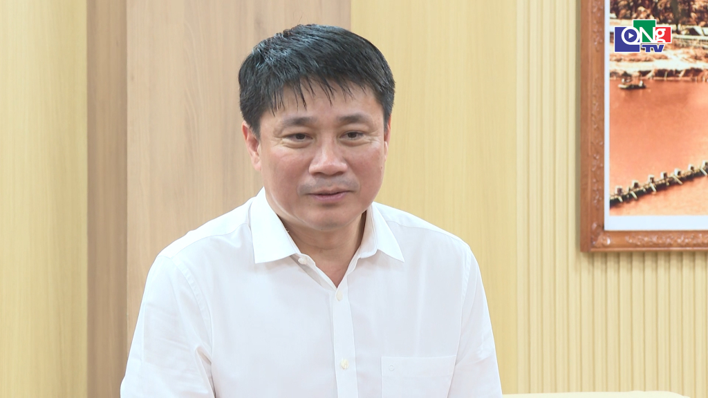 Đồng chí Huỳnh Quốc Huy phát biểu tại hội nghị.