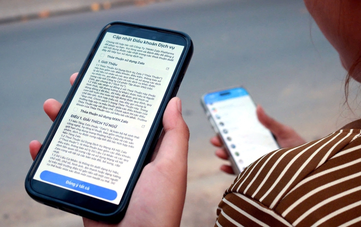 Nhiều ý kiến trái chiều xoay quanh điều khoản dịch vụ mới của Zalo. Ảnh: Bé Hiếu