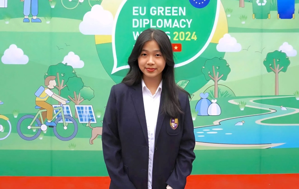 Nguyễn Hoàng Hải An vừa trúng tuyển vào loạt đại học Mỹ. Ảnh: NVCC